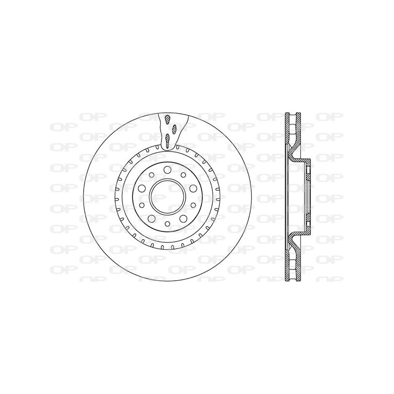 Jeu de 2 disques de frein OPEN PARTS