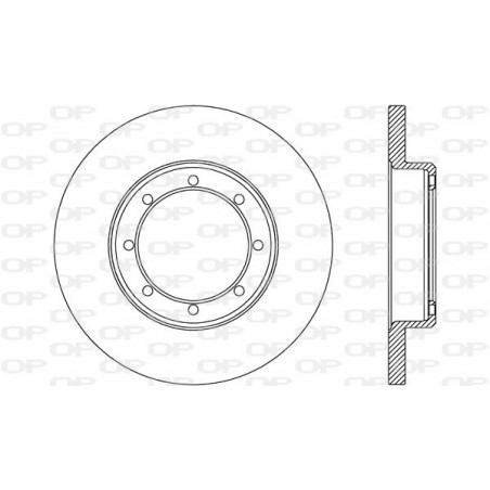 Jeu de 2 disques de frein OPEN PARTS