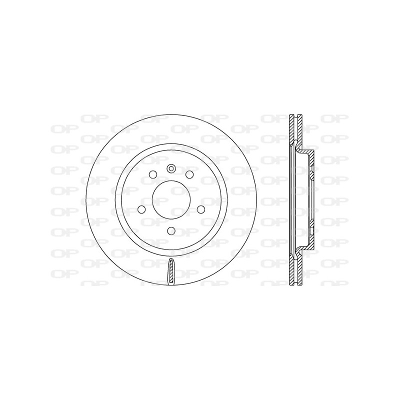 Jeu de 2 disques de frein OPEN PARTS