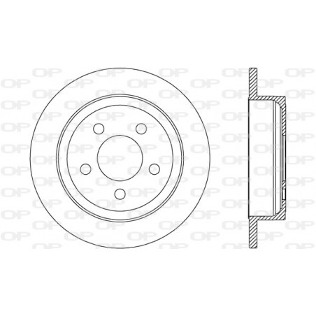 Jeu de 2 disques de frein OPEN PARTS