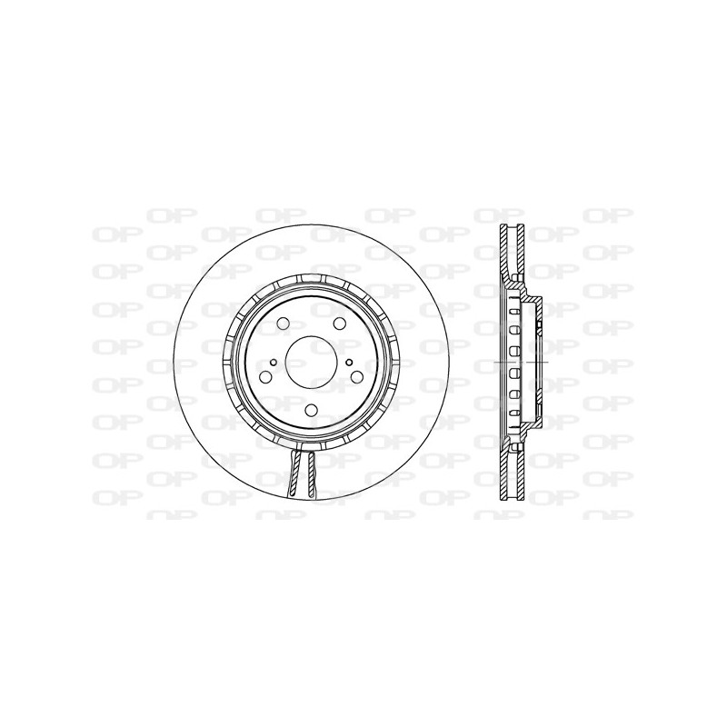 Jeu de 2 disques de frein OPEN PARTS