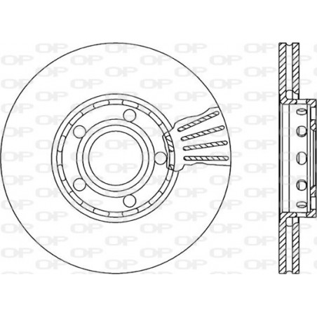 Jeu de 2 disques de frein OPEN PARTS