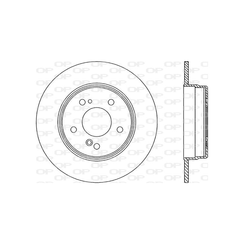 Jeu de 2 disques de frein OPEN PARTS