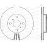 Jeu de 2 disques de frein OPEN PARTS