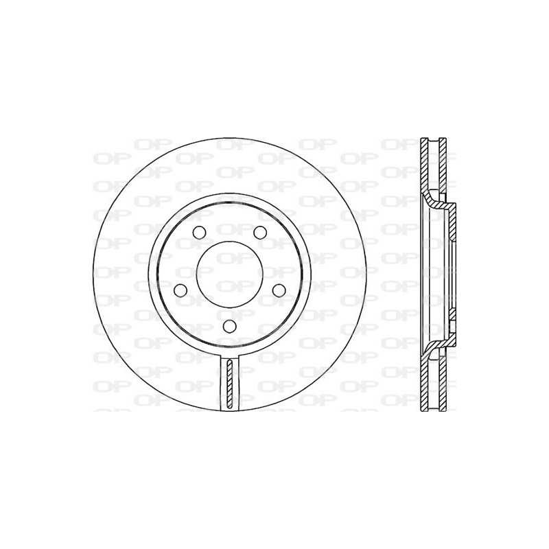 Jeu de 2 disques de frein OPEN PARTS