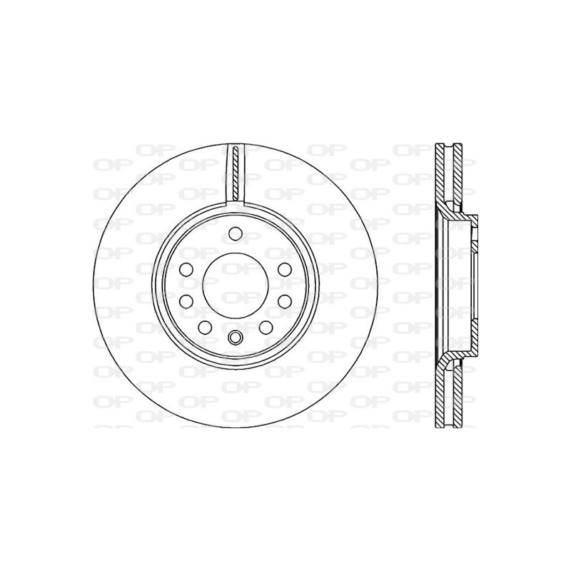 Jeu de 2 disques de frein OPEN PARTS