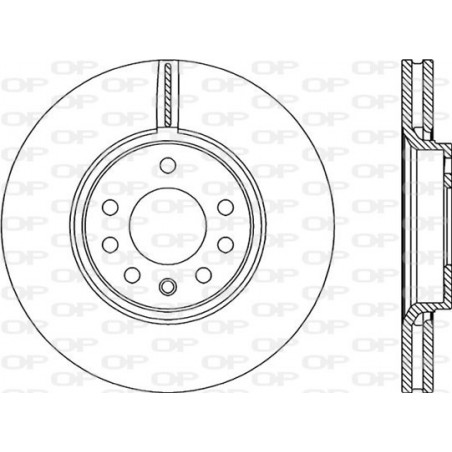 Jeu de 2 disques de frein OPEN PARTS