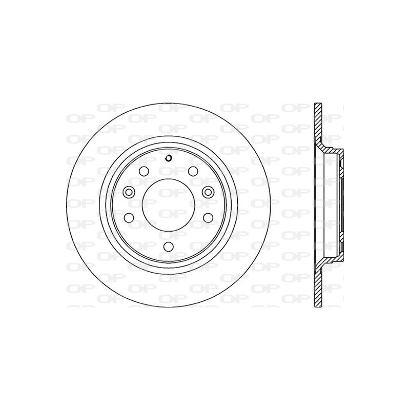 Jeu de 2 disques de frein OPEN PARTS