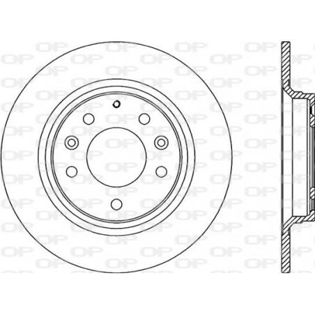 Jeu de 2 disques de frein OPEN PARTS