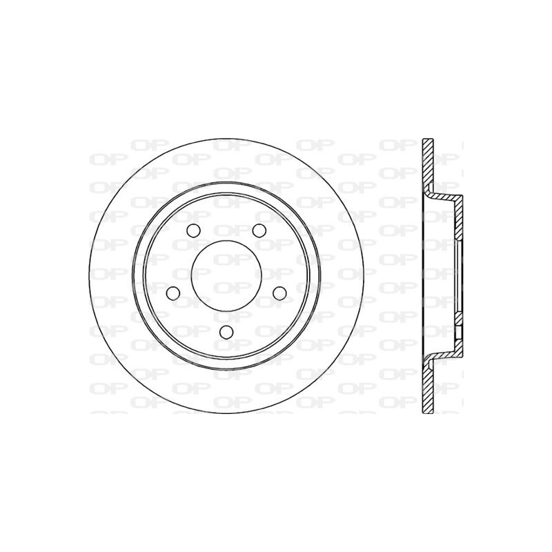 Jeu de 2 disques de frein OPEN PARTS