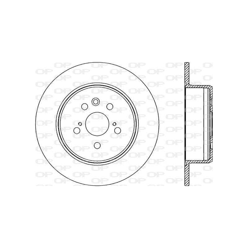 Jeu de 2 disques de frein OPEN PARTS