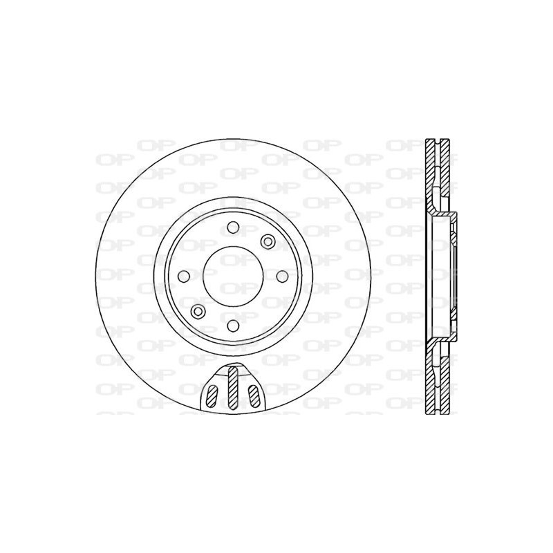 Jeu de 2 disques de frein OPEN PARTS