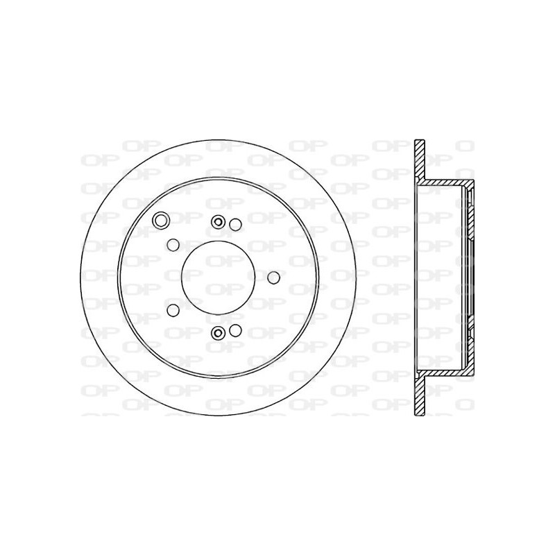 Jeu de 2 disques de frein OPEN PARTS