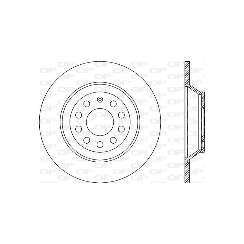 Jeu de 2 disques de frein OPEN PARTS