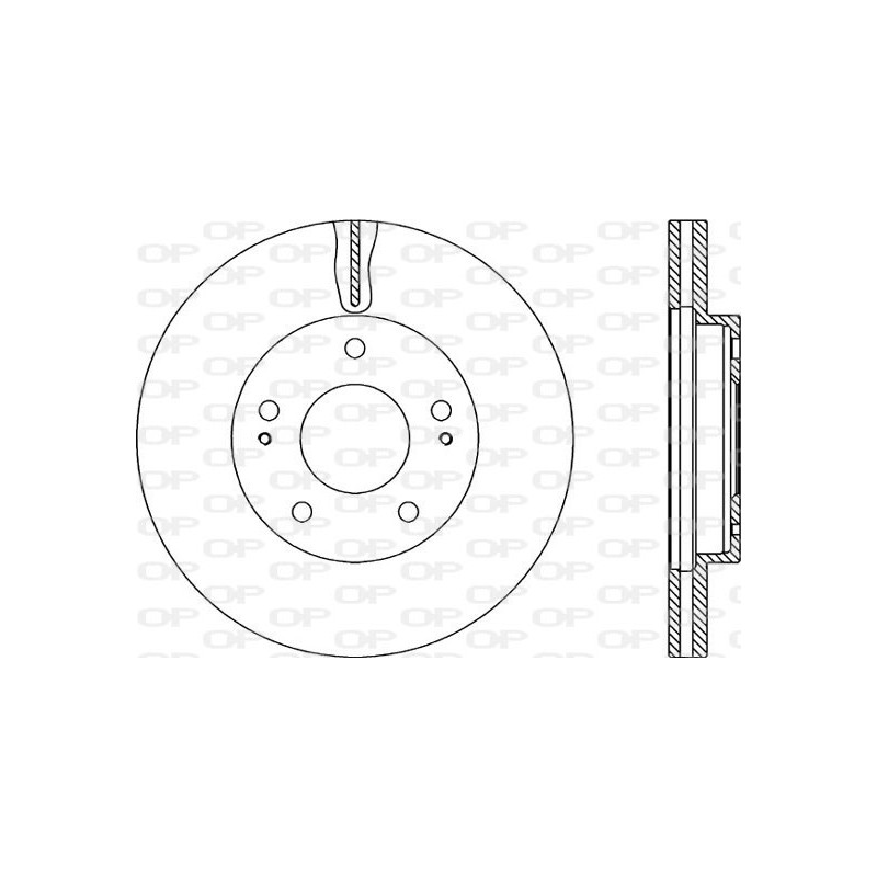 Jeu de 2 disques de frein OPEN PARTS