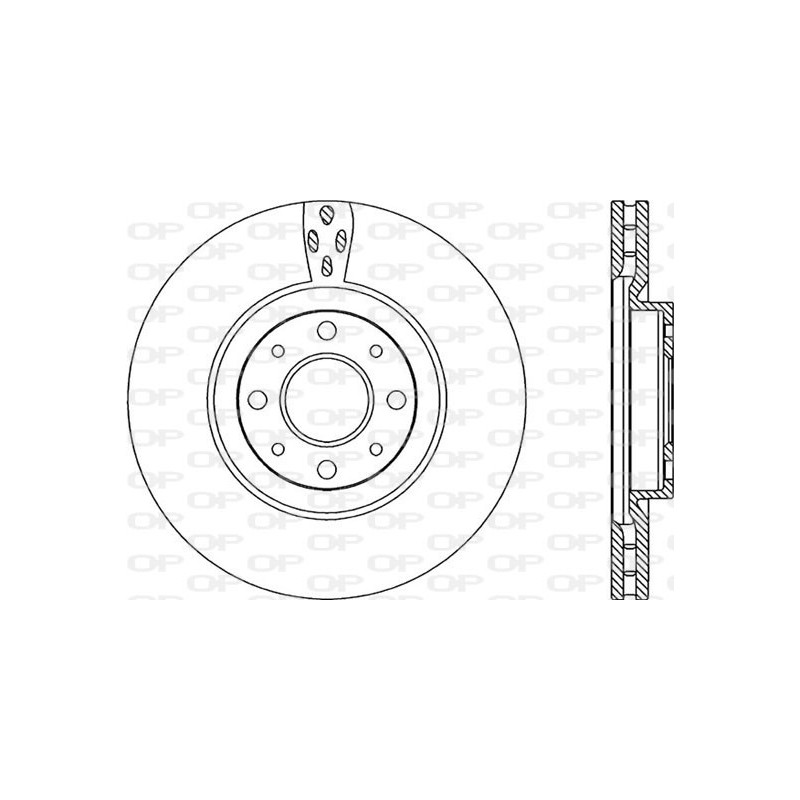 Jeu de 2 disques de frein OPEN PARTS