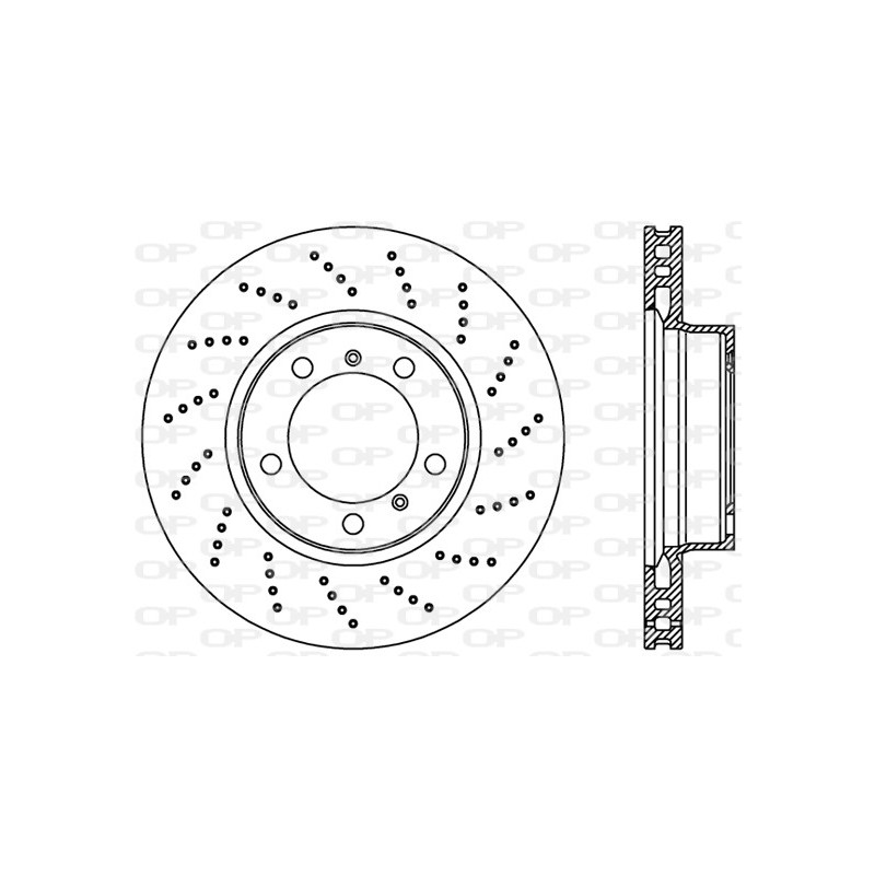 Jeu de 2 disques de frein OPEN PARTS