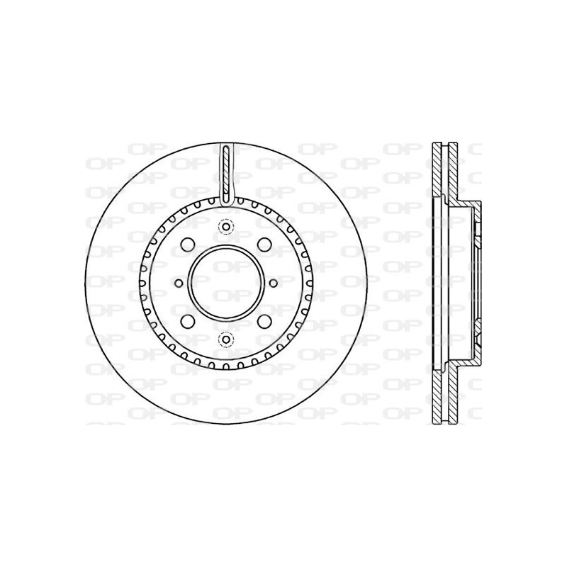 Jeu de 2 disques de frein OPEN PARTS