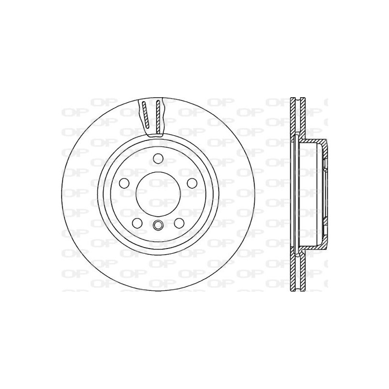 Jeu de 2 disques de frein OPEN PARTS