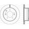 Jeu de 2 disques de frein OPEN PARTS