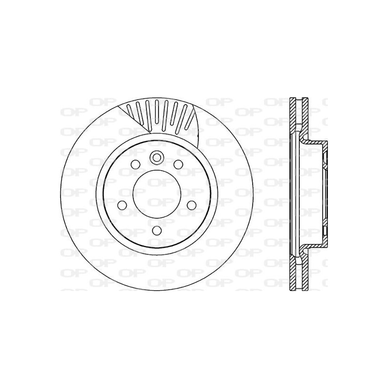 Jeu de 2 disques de frein OPEN PARTS