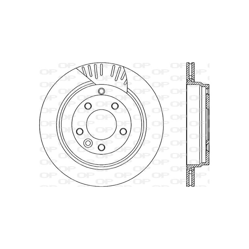 Jeu de 2 disques de frein OPEN PARTS