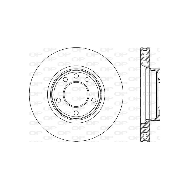 Jeu de 2 disques de frein OPEN PARTS