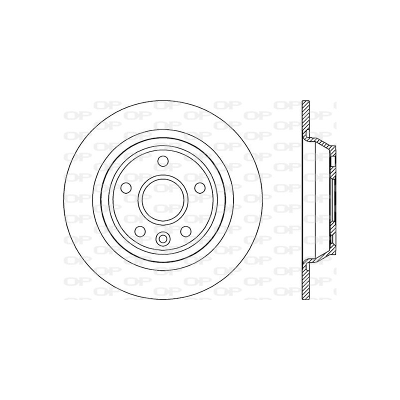 Jeu de 2 disques de frein OPEN PARTS