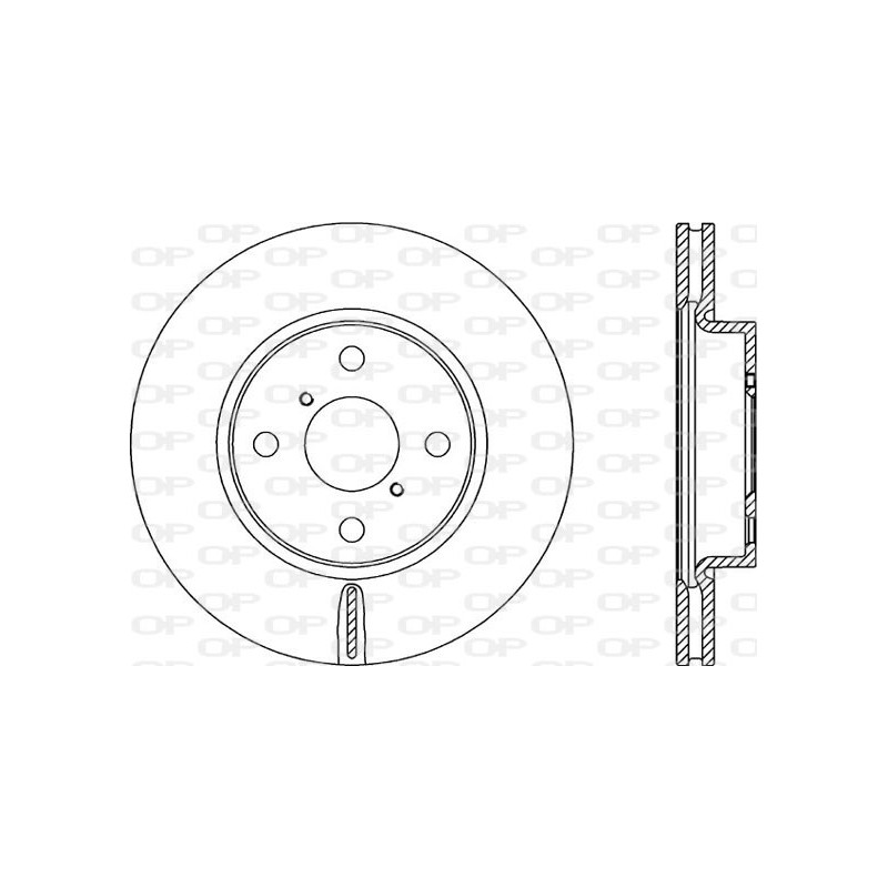 Jeu de 2 disques de frein OPEN PARTS