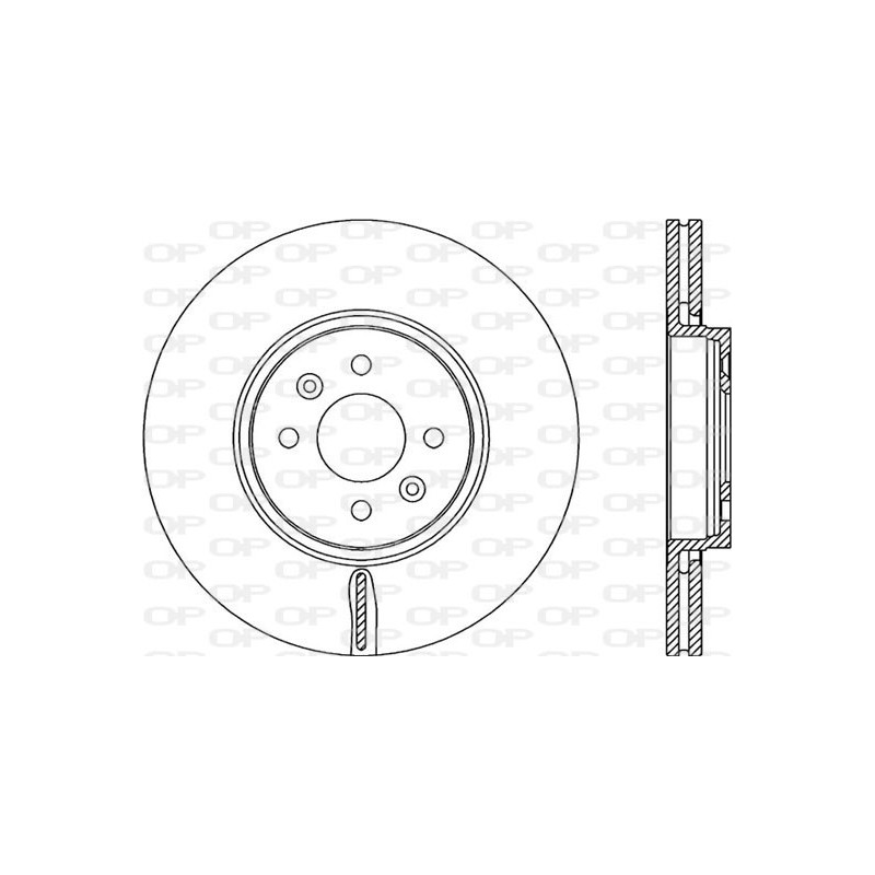 Jeu de 2 disques de frein OPEN PARTS