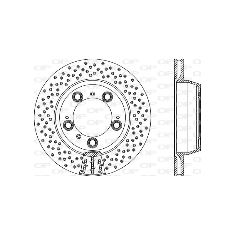 Jeu de 2 disques de frein OPEN PARTS