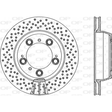 Jeu de 2 disques de frein OPEN PARTS