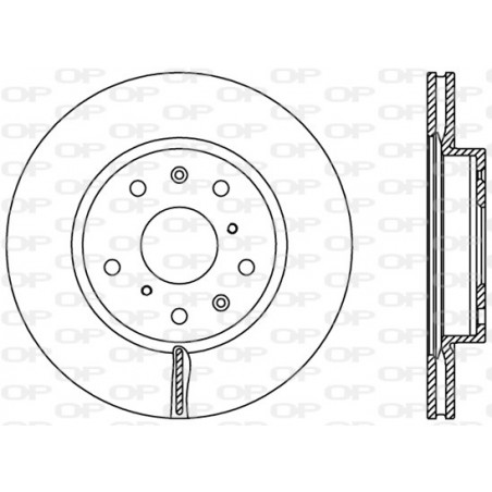 Jeu de 2 disques de frein OPEN PARTS