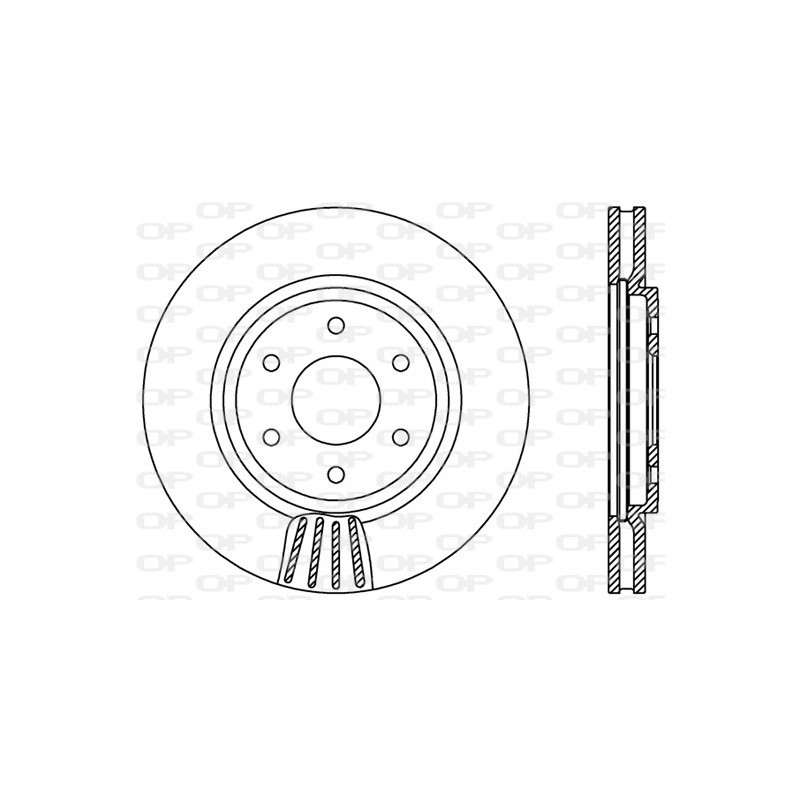 Jeu de 2 disques de frein OPEN PARTS