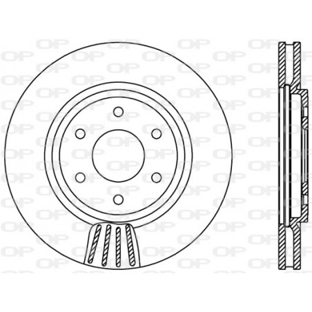 Jeu de 2 disques de frein OPEN PARTS