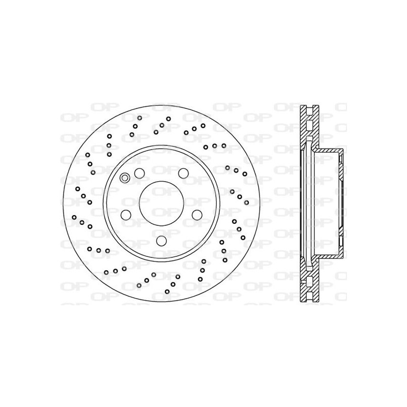 Jeu de 2 disques de frein OPEN PARTS