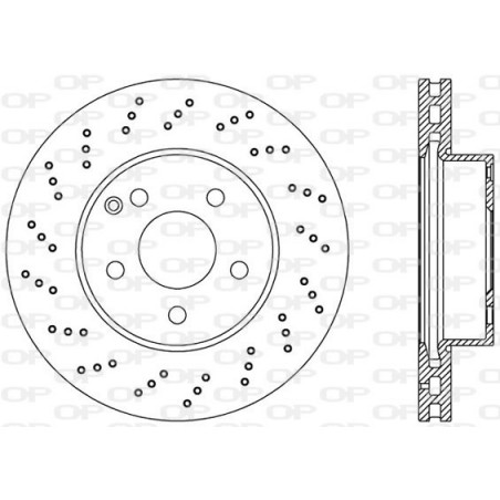 Jeu de 2 disques de frein OPEN PARTS