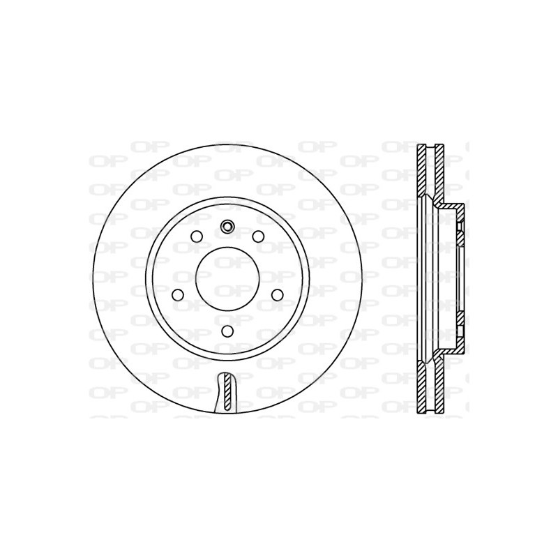 Jeu de 2 disques de frein OPEN PARTS