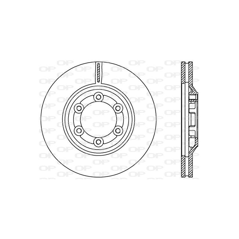 Jeu de 2 disques de frein OPEN PARTS