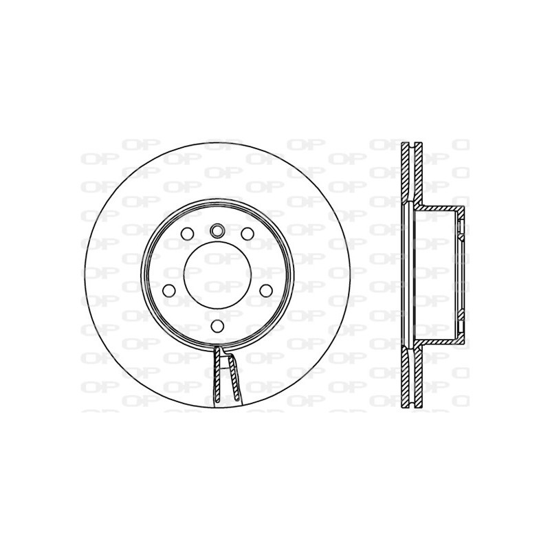 Jeu de 2 disques de frein OPEN PARTS