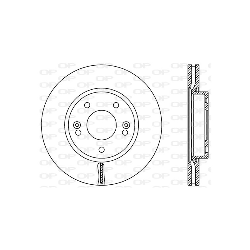 Jeu de 2 disques de frein OPEN PARTS