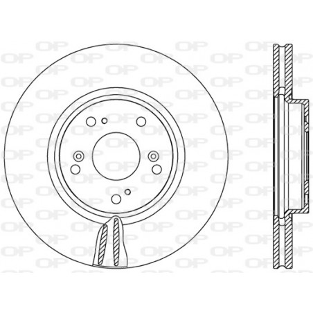 Jeu de 2 disques de frein OPEN PARTS