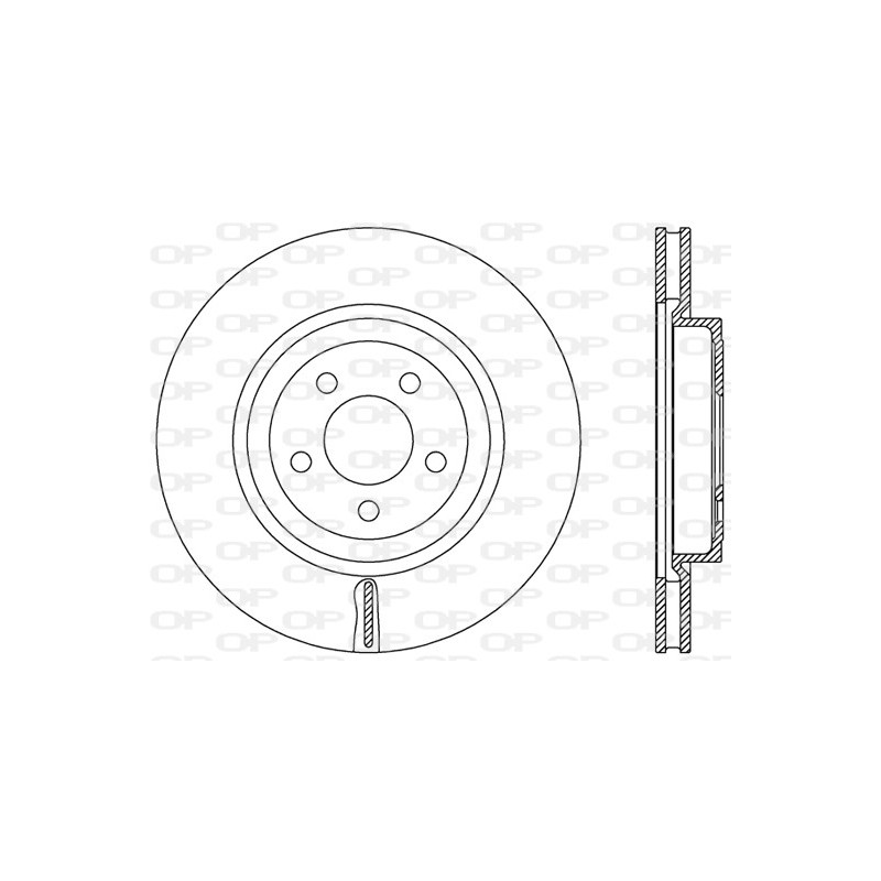 Jeu de 2 disques de frein OPEN PARTS