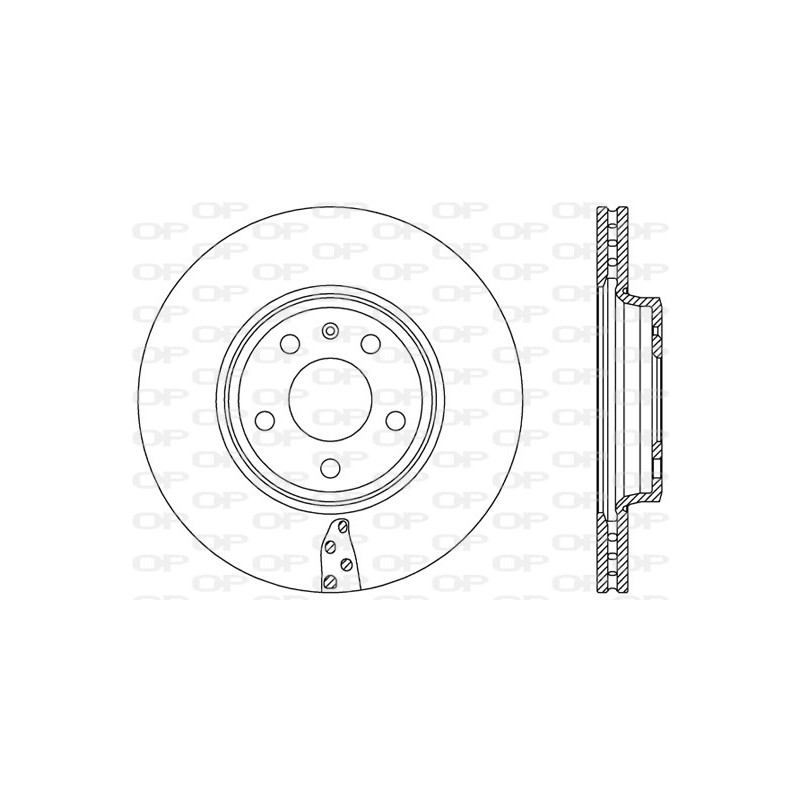 Jeu de 2 disques de frein OPEN PARTS