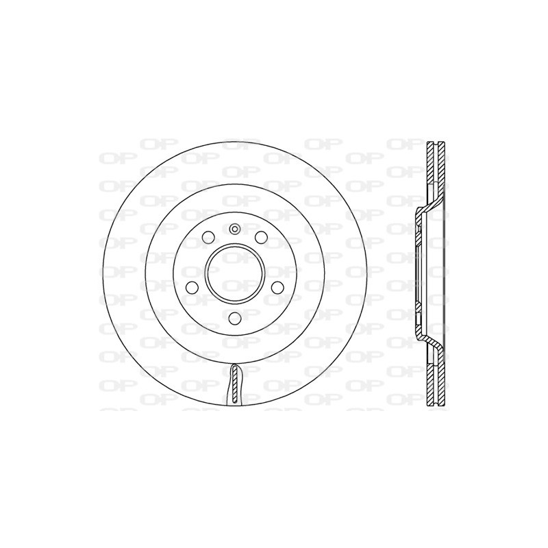 Jeu de 2 disques de frein OPEN PARTS