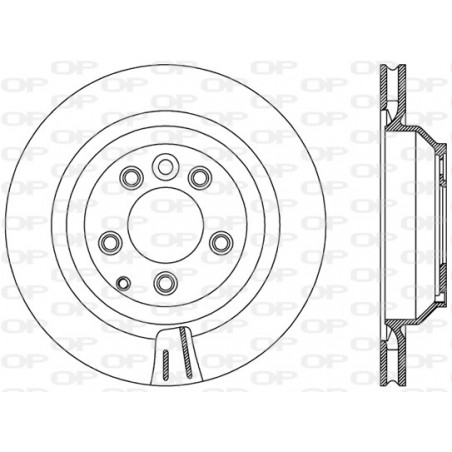 Jeu de 2 disques de frein OPEN PARTS