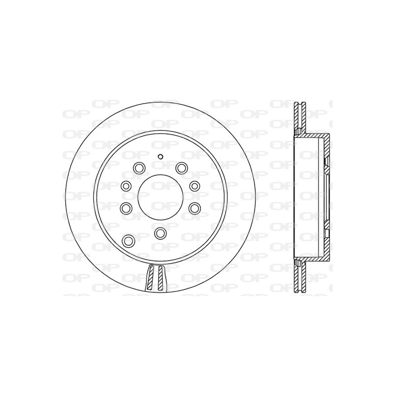 Jeu de 2 disques de frein OPEN PARTS