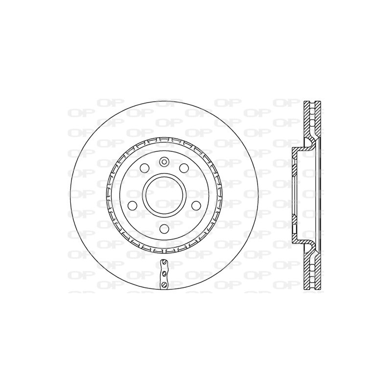 Jeu de 2 disques de frein OPEN PARTS