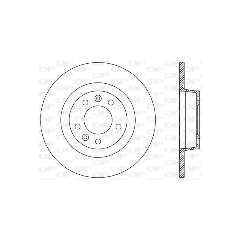 Jeu de 2 disques de frein OPEN PARTS