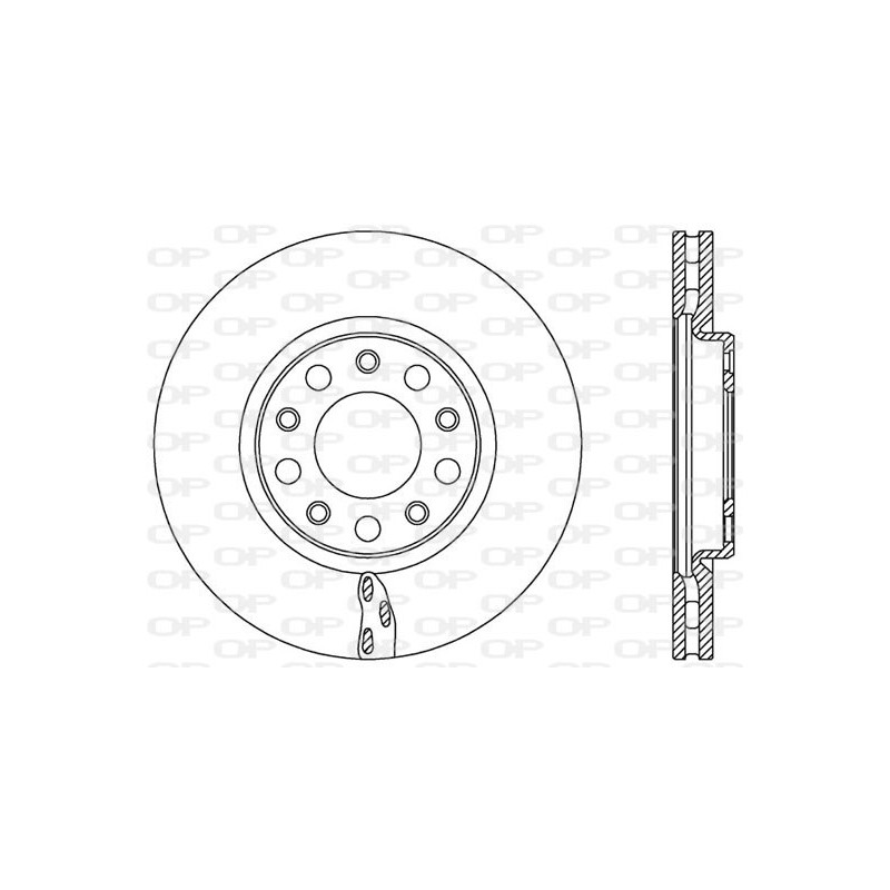 Jeu de 2 disques de frein OPEN PARTS